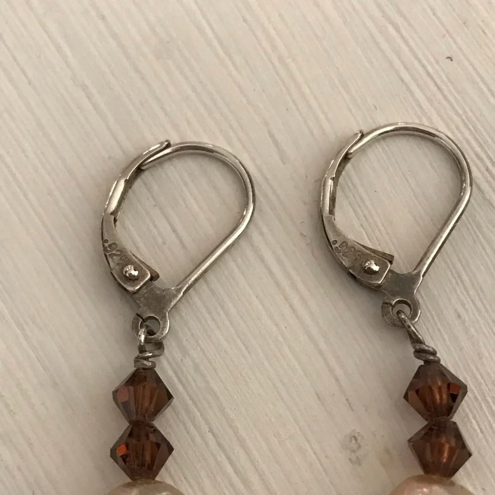 Vintage Sterling Silver Patricia O Beaded Necklace and Earrings Set - Picture 9 of 10